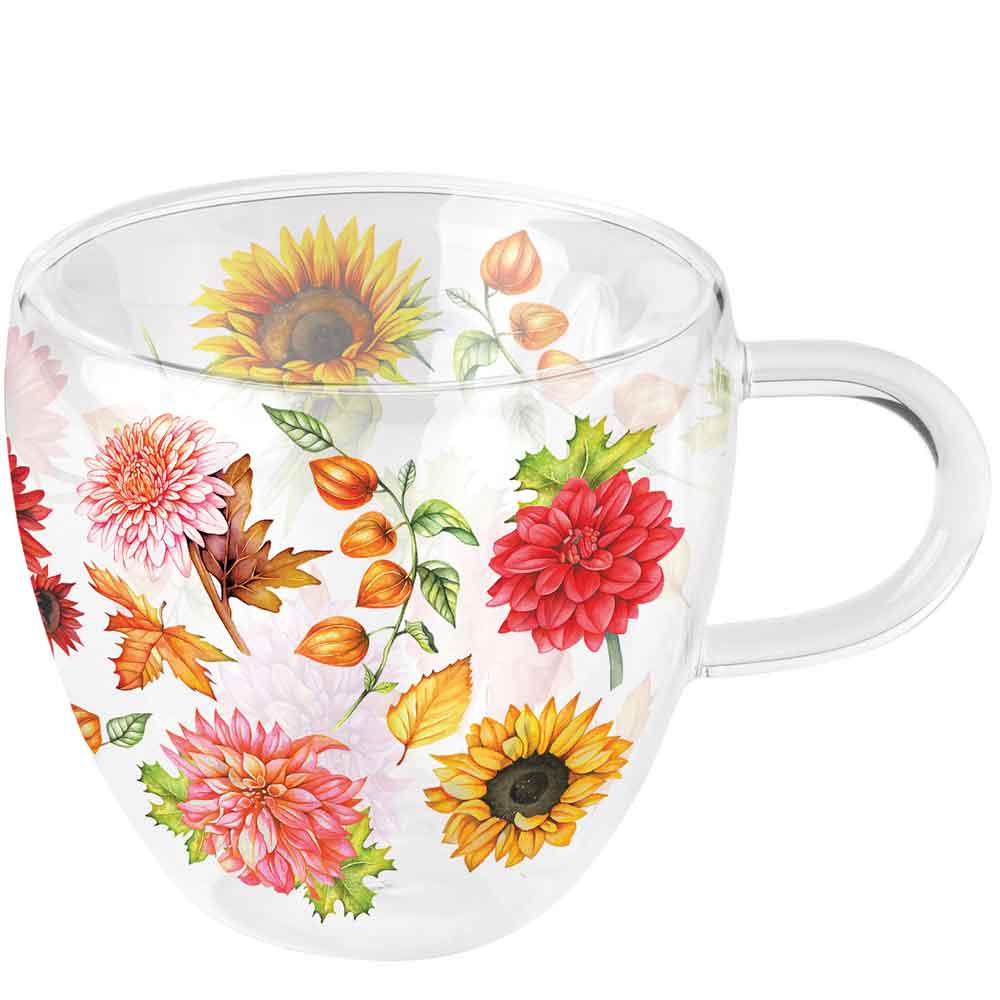 Szklanka dwuścienna termiczna 0.2 L Autumn blooming