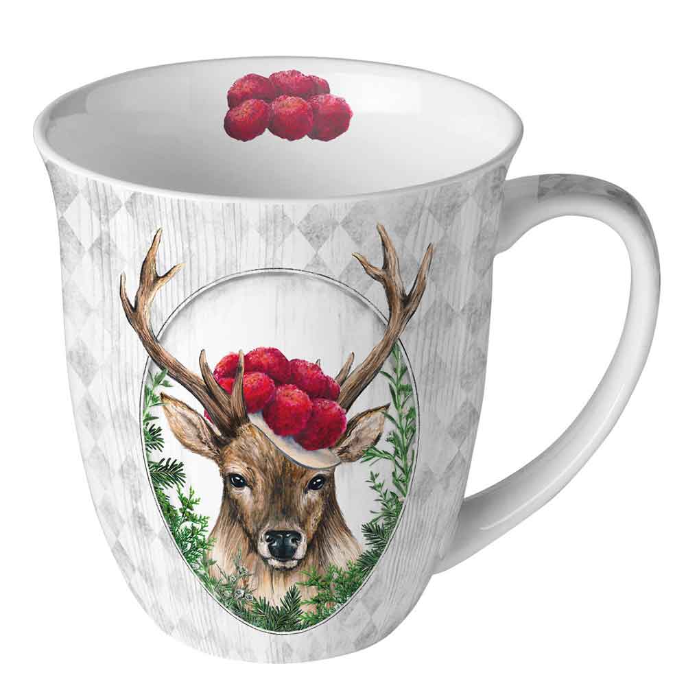 Kubek 0.4 L Deer in frame