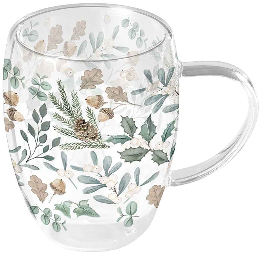Szklanka dwuścienna termiczna 0.35 L Collection of leaves