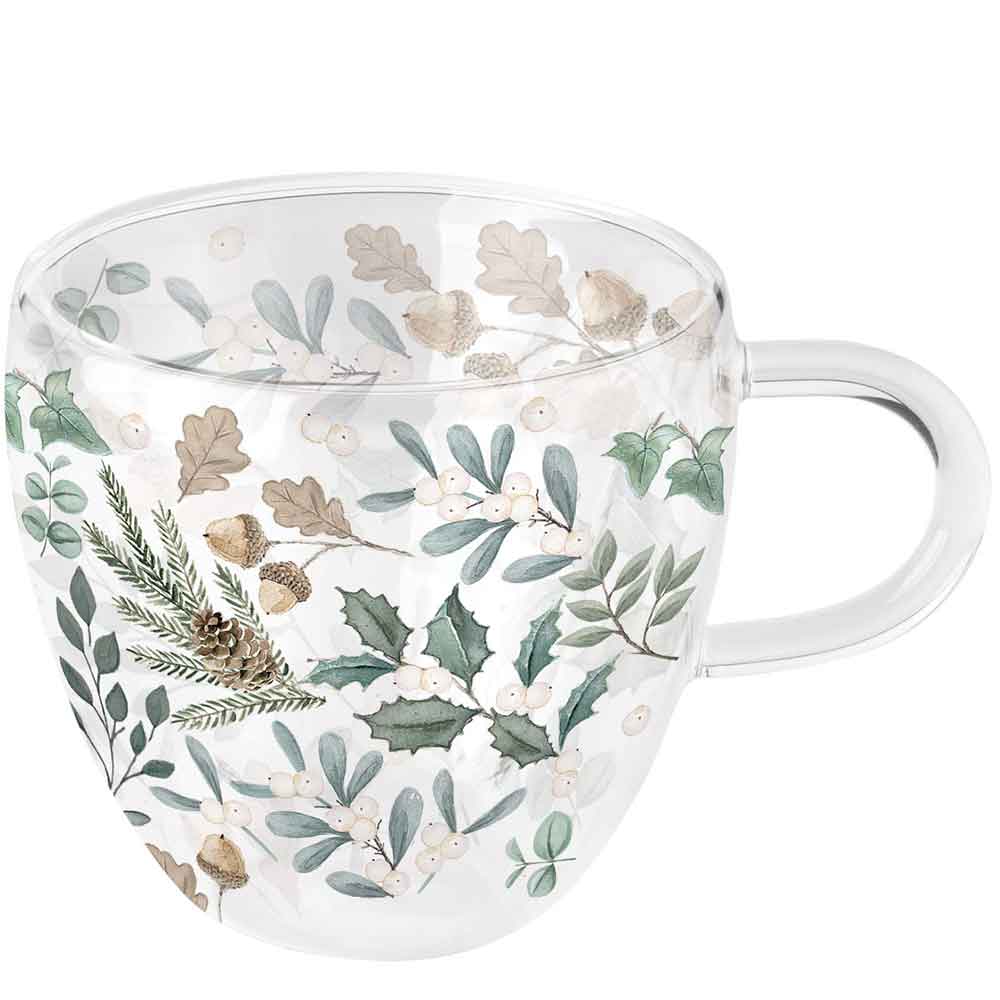 Szklanka dwuścienna termiczna 0.2 L Collection of leaves