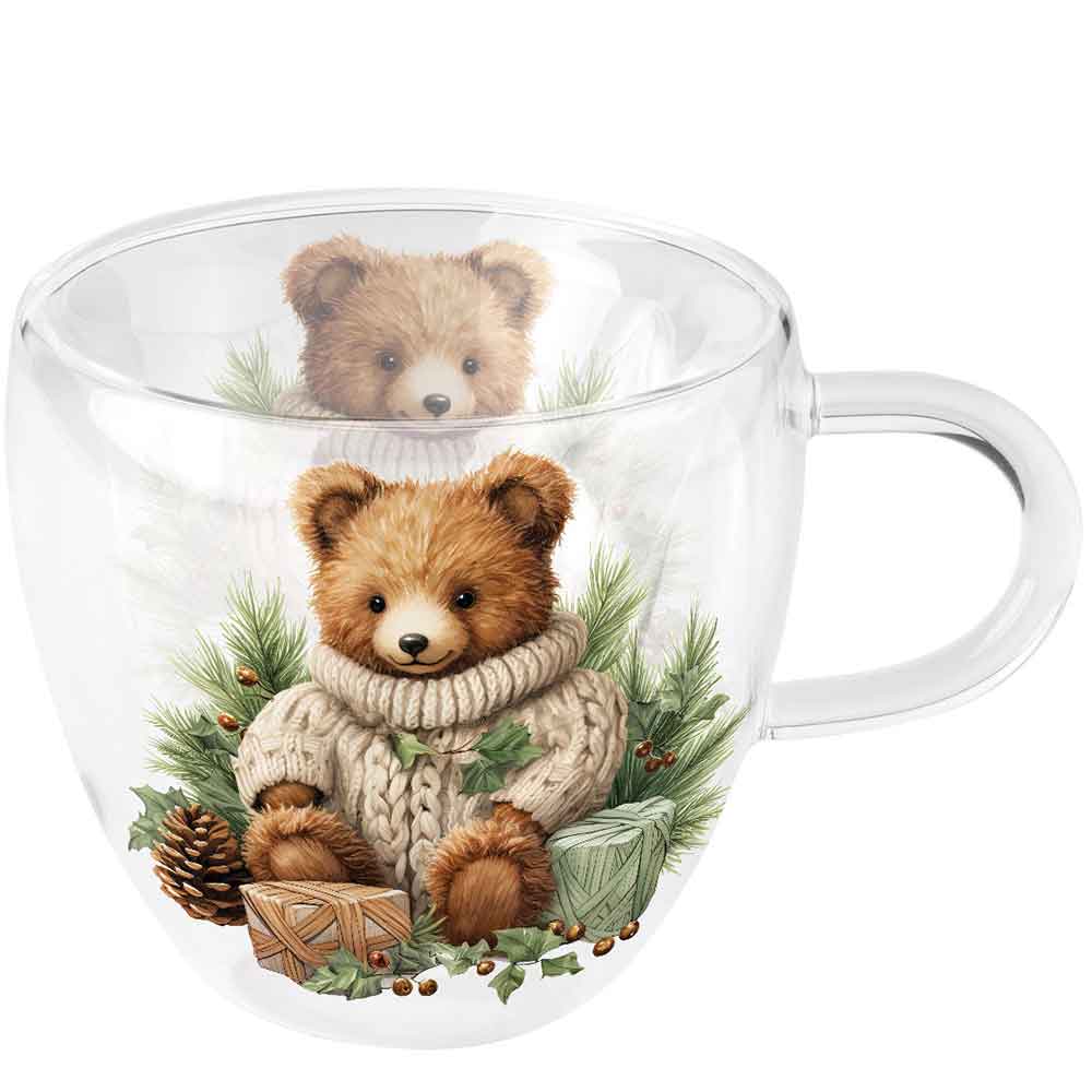 Szklanka dwuścienna termiczna 0.2 L Cuddle bear