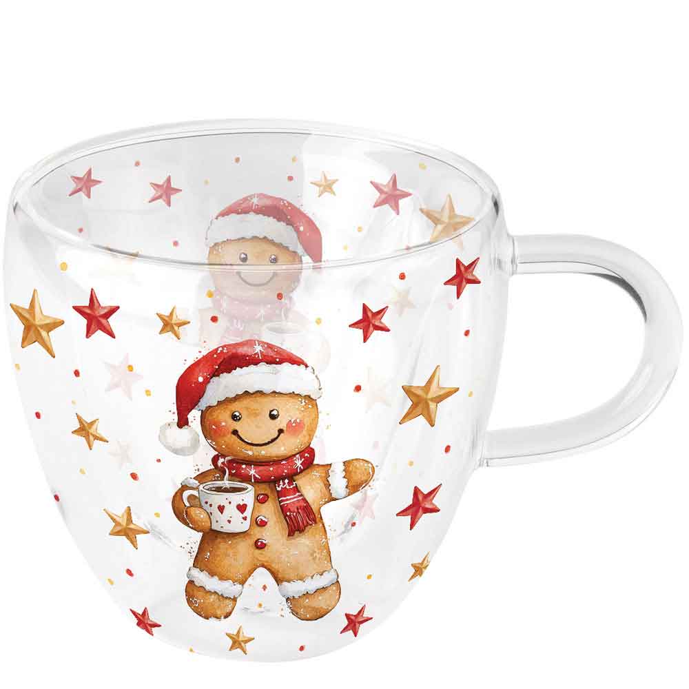 Szklanka dwuścienna termiczna 0.2 L Cocoa and cookie